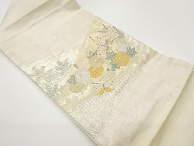 JAPANESE KIMONO / KIMONO FOR SUMMER TWILL PATTERN / CHRYSANTHEMUM / BU